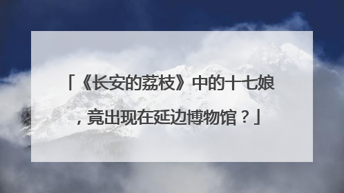 《长安的荔枝》中的十七娘，竟出现在延边博物馆？