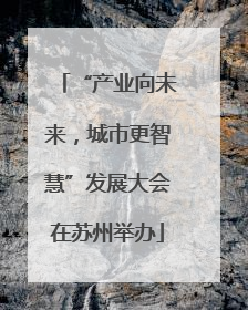 “产业向未来，城市更智慧”发展大会在苏州举办