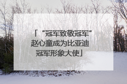 “冠军致敬冠军” 赵心童成为比亚迪冠军形象大使