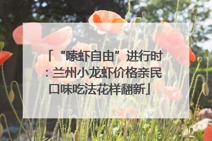 “嗦虾自由”进行时：兰州小龙虾价格亲民口味吃法花样翻新