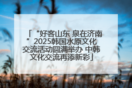 “好客山东 泉在济南”2025韩国水原文化交流活动圆满举办 中韩文化交流再添新彩
