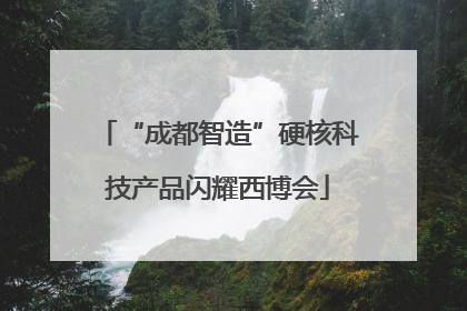 “成都智造”硬核科技产品闪耀西博会