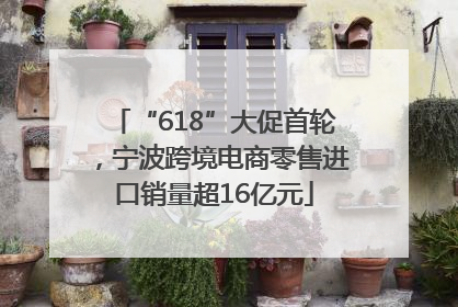 “618”大促首轮，宁波跨境电商零售进口销量超16亿元
