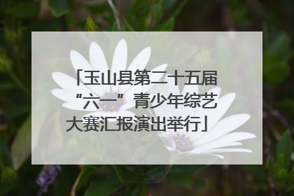 玉山县第二十五届“六一”青少年综艺大赛汇报演出举行
