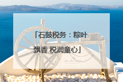 石鼓税务：粽叶飘香 税润童心
