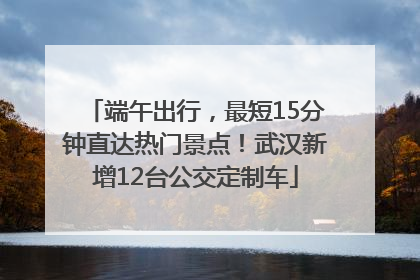 端午出行，最短15分钟直达热门景点！武汉新增12台公交定制车