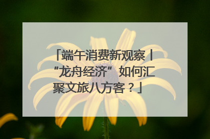 端午消费新观察丨“龙舟经济”如何汇聚文旅八方客？