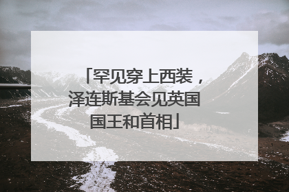 罕见穿上西装，泽连斯基会见英国国王和首相