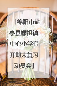 绵阳市盐亭县嫘祖镇中心小学召开期末复习动员会