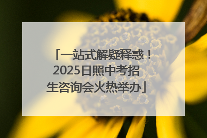 一站式解疑释惑！2025日照中考招生咨询会火热举办