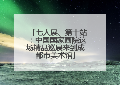 七人展、第十站：中国国家画院这场精品巡展来到成都市美术馆