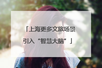 上海更多文旅场景引入“智慧大脑”