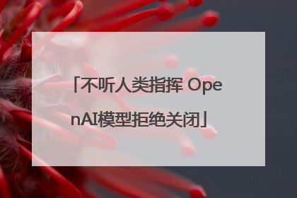 不听人类指挥 OpenAI模型拒绝关闭