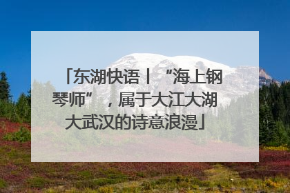 东湖快语丨“海上钢琴师”，属于大江大湖大武汉的诗意浪漫