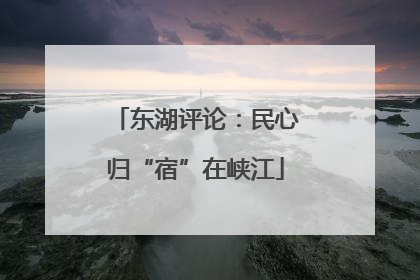 东湖评论：民心归“宿”在峡江
