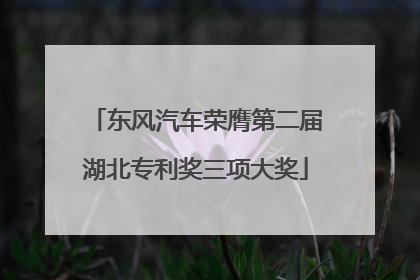 东风汽车荣膺第二届湖北专利奖三项大奖