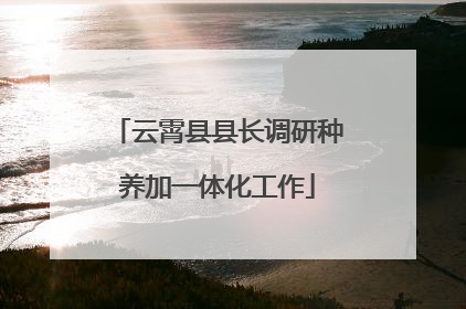 云霄县县长调研种养加一体化工作