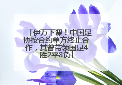 伊万下课！中国足协按合约单方终止合作，其曾带领国足4胜2平8负