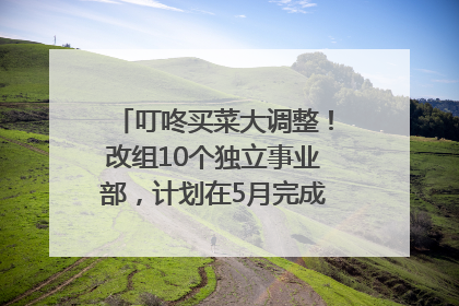 叮咚买菜大调整！改组10个独立事业部，计划在5月完成App端全面改版