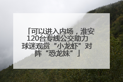 可以进入内场，淮安120台专线公交助力球迷观赏“小龙虾”对阵“恐龙妹”