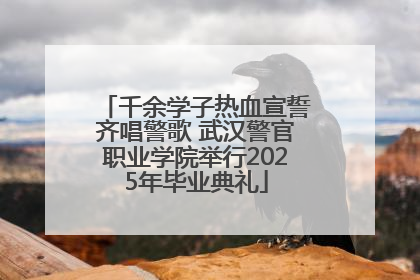 千余学子热血宣誓齐唱警歌 武汉警官职业学院举行2025年毕业典礼