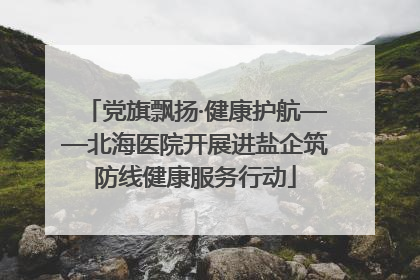 党旗飘扬·健康护航——北海医院开展进盐企筑防线健康服务行动