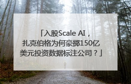 入股Scale AI，扎克伯格为何豪掷150亿美元投资数据标注公司？
