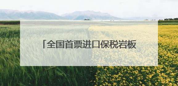 全国首票进口保税岩板在泉州南安顺利入仓