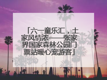 六一童乐汇，土家风情浓——张家界国家森林公园门票站暖心宠游客