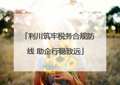 利川筑牢税务合规防线 助企行稳致远