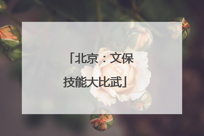 北京：文保技能大比武
