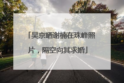 吴京晒谢楠在珠峰照片，隔空向其求婚