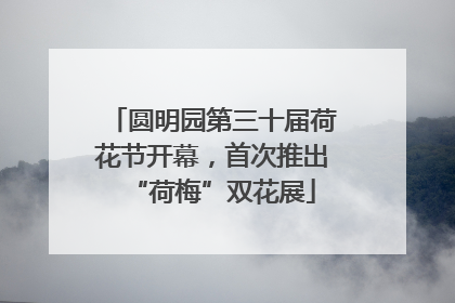 圆明园第三十届荷花节开幕，首次推出“荷梅”双花展