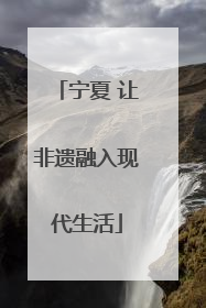 宁夏 让非遗融入现代生活