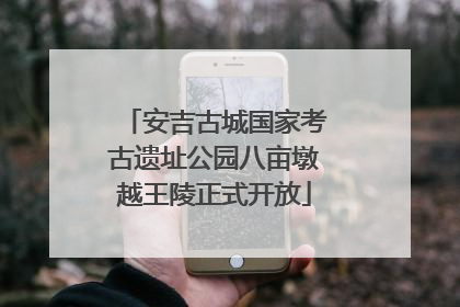 安吉古城国家考古遗址公园八亩墩越王陵正式开放