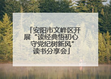 安阳市文峰区开展“读经典悟初心 守党纪树新风”读书分享会