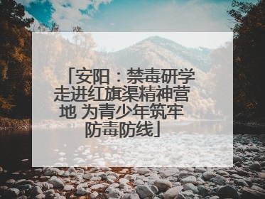 安阳：禁毒研学走进红旗渠精神营地 为青少年筑牢防毒防线