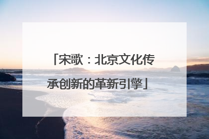 宋歌：北京文化传承创新的革新引擎