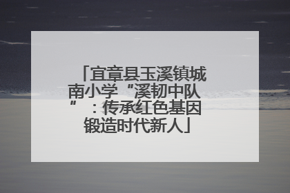宜章县玉溪镇城南小学“溪韧中队”：传承红色基因 锻造时代新人