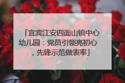 宜宾江安四面山镇中心幼儿园：党员引领亮初心，先锋示范做表率