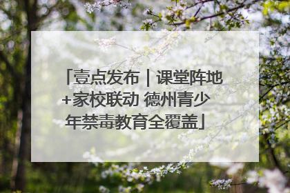 壹点发布｜课堂阵地+家校联动 德州青少年禁毒教育全覆盖