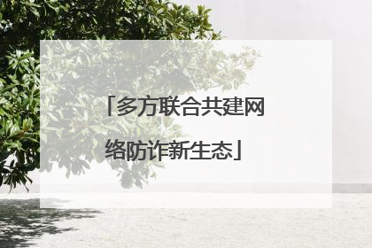 多方联合共建网络防诈新生态