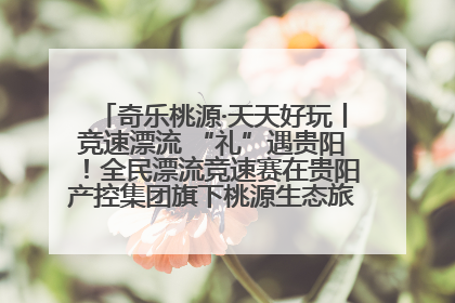 奇乐桃源·天天好玩丨竞速漂流 “礼”遇贵阳！全民漂流竞速赛在贵阳产控集团旗下桃源生态旅游度假区举行