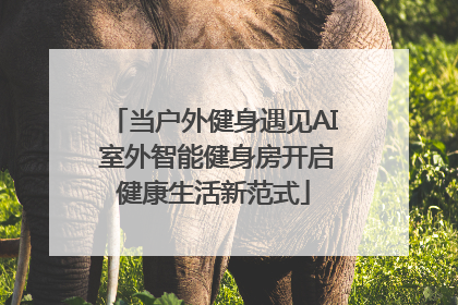 当户外健身遇见AI 室外智能健身房开启健康生活新范式