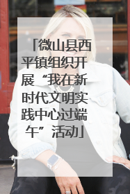 微山县西平镇组织开展“我在新时代文明实践中心过端午”活动