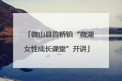 微山县鲁桥镇“微湖女性成长课堂”开讲