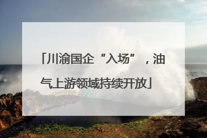 川渝国企“入场”，油气上游领域持续开放