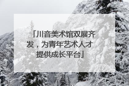 川音美术馆双展齐发，为青年艺术人才提供成长平台