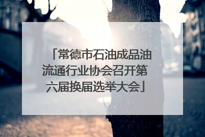 常德市石油成品油流通行业协会召开第六届换届选举大会