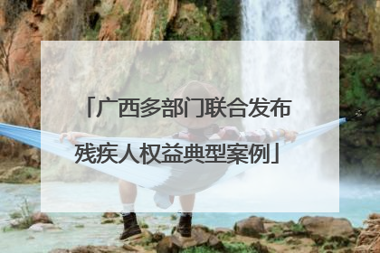 广西多部门联合发布残疾人权益典型案例